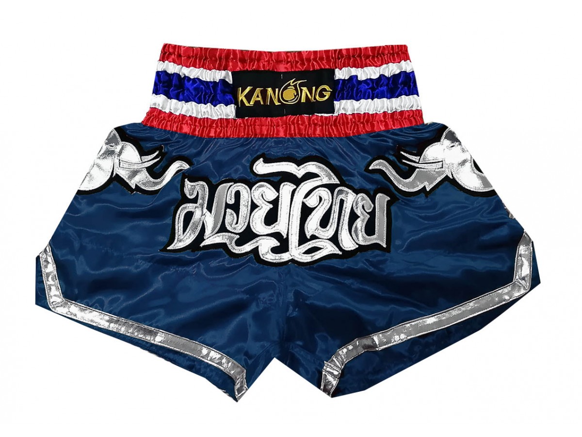 Kanong Muay Thai shorts - Thaiboxhosen : KNS-125-Marine