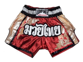 Lumpinee Muay Thai Shorts - Thaiboxhosen : LUM-043-rot