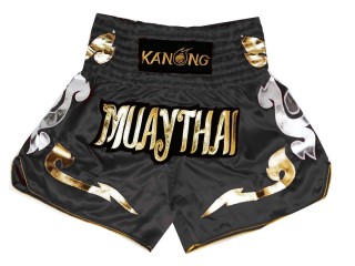 Kanong Muay Thai shorts : KNS-126-Schwarz