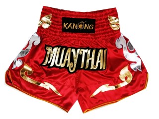 Kanong Muay Thai Hosen shorts - Thaiboxhosen : KNS-126-Rot