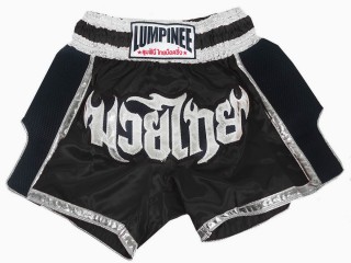 Lumpinee Muay Thai Shorts - Thaiboxhosen : LUM-023-Schwarz