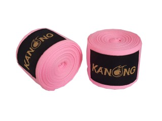 KANONG Muay Thai Boxbandagen : Rosa