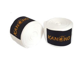 KANONG Kickboxen Boxbandagen : Weiss