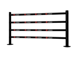 Vom Boxring inspirierter Trennzaun für Fitnessstudios