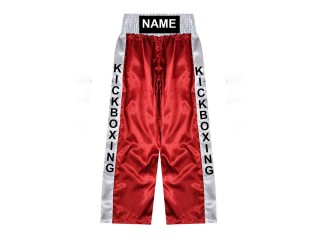 Personalisierte Kickbox Hose : KNPANTS-001-Rot