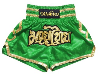 Kanong Muay Thai shorts für Kinder : KNS-121-Grün-K