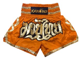 Kanong Muay Thai shorts für Kinder : KNS-121-Orange-K
