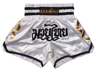 Kanong Muay Thai shorts für Kinder : KNS-143-Weiss-K