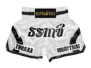 Personalisierte Muay Thai Hose : KNSCUST-1241 Weiß