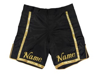 Personalisierte MMA Hose : Schwarz-Gold