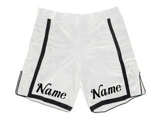 MMA Shorts selber machen : Weiß-Schwarz