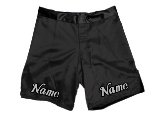 Individuelle MMA-Shorts mit Namen oder Logo: Schwarz