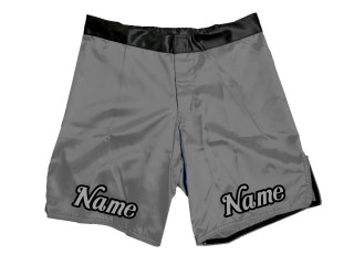 Maßgeschneiderte MMA-Shorts mit Namen oder Logo: Grau