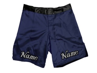 Individuelle MMA-Shorts mit Namen oder Logo: Marineblau