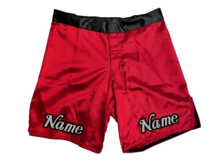 Individuelle MMA-Shorts mit Namen oder Logo: Rot