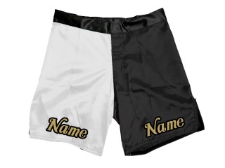MMA hose personalisieren : Weiß-Schwarz