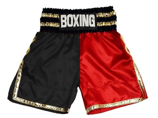 Box shorts selbst machen : KNBSH-039-Schwarz-Rot