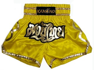Kanong Muay Thai shorts - Thaiboxhosen : KNS-121-Gelb