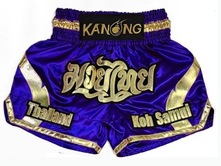 Personalisierte Muay Thai hose : KNSCUST-1201 Blau