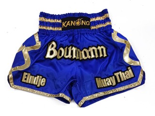 Personalisierte Kickboxing Hose : KNSCUST-1213 Blau