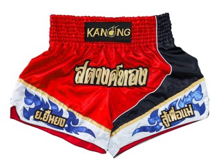 Personalisierte Muay Thai Hose : KNSCUST-1231 Rot