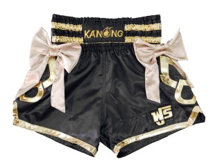 Personalisierte Muay Thai Hose : KNSCUST-1232 Schwarz