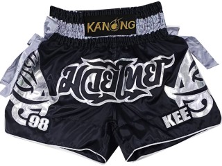 Personalisierte Muay Thai Hose : KNSCUST-1238 Schwarz