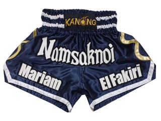 Personalisierte Thaiboxhosen : KNSCUST-1250-Marineblau