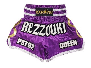 Personalisierte Thaiboxhosen : KNSCUST-1250-Lila