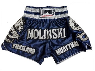 Personalisierte Thaiboxhosen : KNSCUST-1251-Marineblau