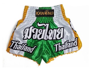Personalisierte Thaiboxhosen : KNSCUST-1252-Grün