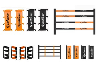 Ringcover set für Boxring mit Ihrem eigenen Logo : Orange/Schwarz