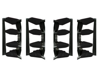 16 pcs x  Muay Thai Spannschlossabdeckungen : Schwarz