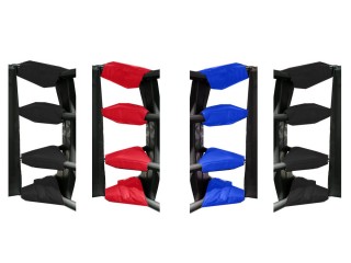 16 pcs x  Muay Thai Spannschlossabdeckungen : Rot/Blau/Schwarz