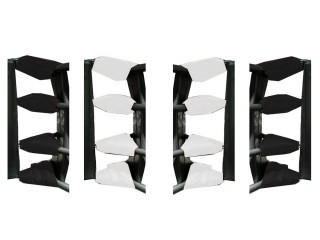 16 pcs x  Muay Thai Spannschlossabdeckungen : Weiß schwarz