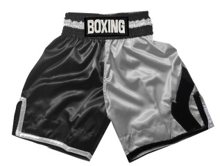 Box shorts selbst machen : KNBSH-037-TT-Schwarz-Silber