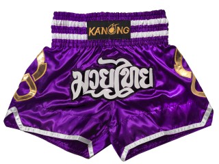 Kanong Muay Thai shorts - Thaiboxhosen : KNS-143-Lila