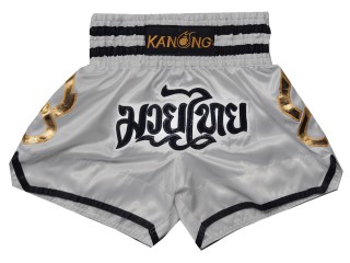 Kanong Muay Thai shorts : KNS-143-Silver