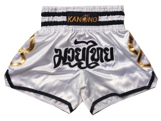 Kanong Muay Thai shorts - Thaiboxhosen : KNS-143-Weiss