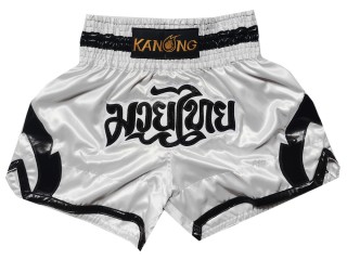 Kanong Muay Thai shorts - Thaiboxhosen : KNS-144-Weiss