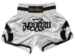 Kanong Muay Thai shorts : KNS-144-Weiss