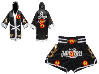Personalisierte Boxermantel + Muay Thai hose