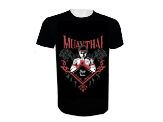 Muay Thai Kickbox-T-Shirt mit Namenszusatz : KNTSHCUST-001