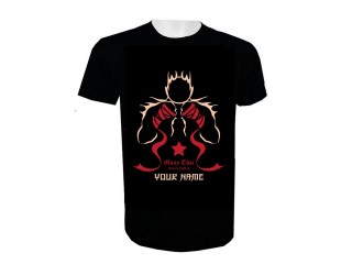 Muay Thai Kickbox-T-Shirt mit Namenszusatz : KNTSHCUST-002