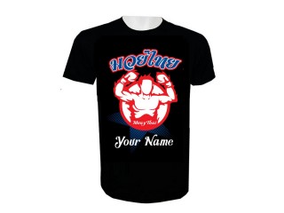 Muay Thai Kickbox T-Shirt mit Namenszusatz : KNTSHCUST-003