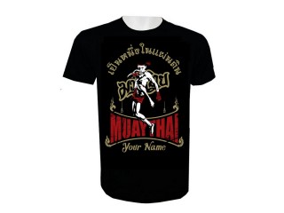 Muay Thai Kickbox-T-Shirt mit Namenszusatz von Kanong : KNTSHCUST-009