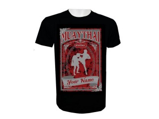 Muay Thai Kickbox-T-Shirt mit Namenszusatz : KNTSHCUST-014