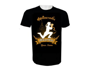 Muay Thai Kickbox-T-Shirt mit Namenszusatz von Kanong : KNTSHCUST-017
