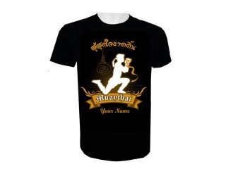 Muay Thai Kickbox-T-Shirt mit Namenszusatz : KNTSHCUST-017