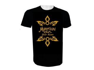 Personalisierte Muay Thai Kickbox-T-Shirt mit Namenszusatz : KNTSHCUST-020